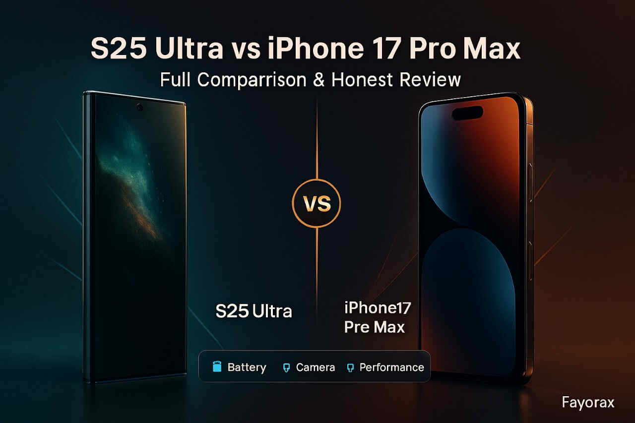 Samsung Galaxy S25 Ultra vs iPhone 17 Pro Max (2025): Full Comparison & Honest Review